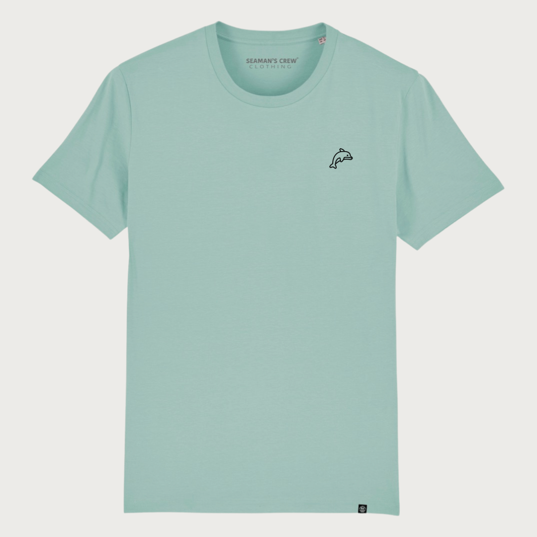 Dolphin embroidered T-shirt