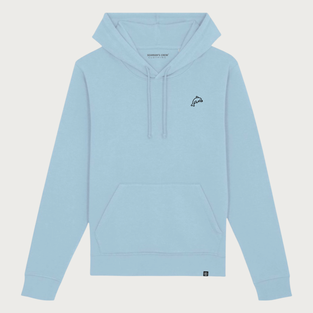 Dolphin  embroidered Hoodie