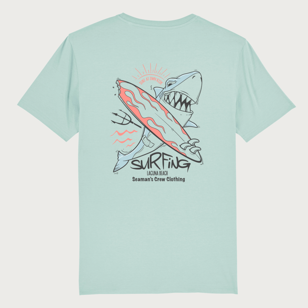 Surf at Your Own Risk: Shark Zone T-shirt