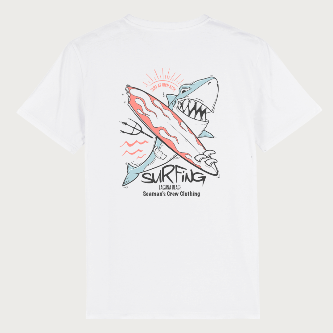 Surf at Your Own Risk: Shark Zone T-shirt