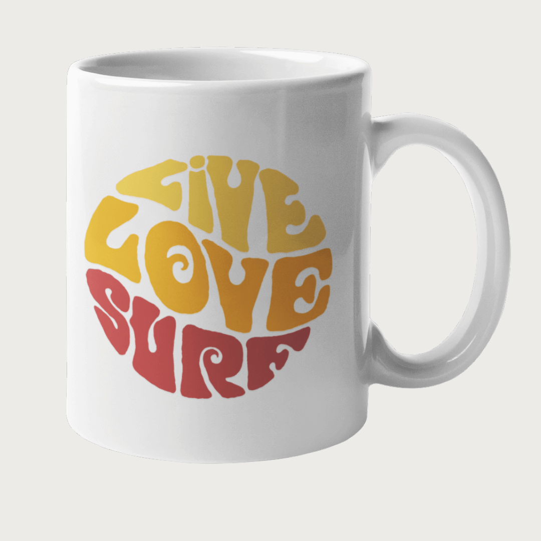 LIVE LOVE SURF MUG
