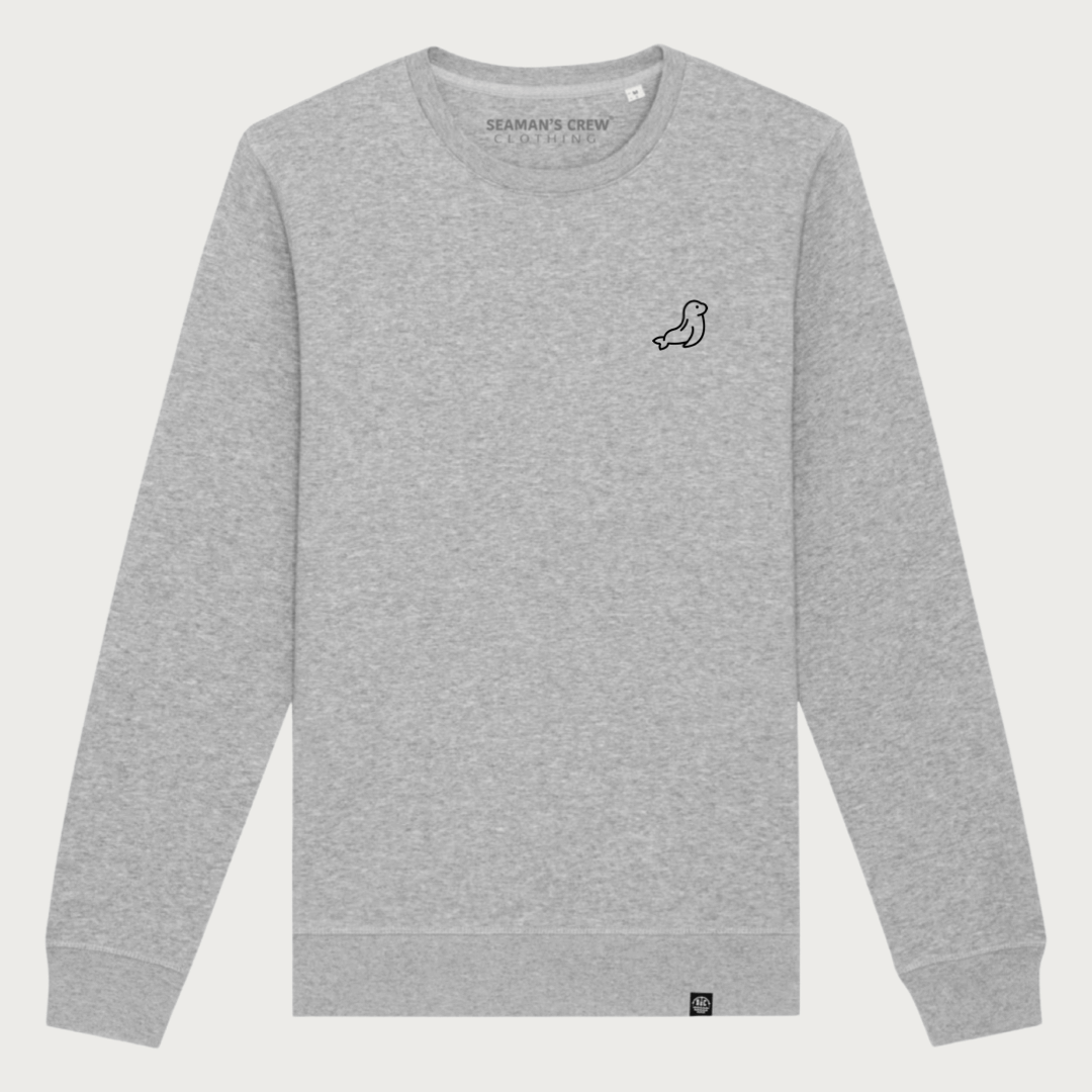 Seal embroidered sweatshirt