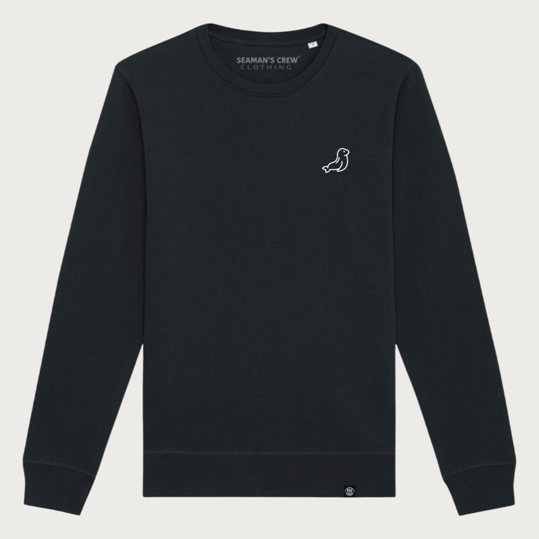 Seal embroidered sweatshirt