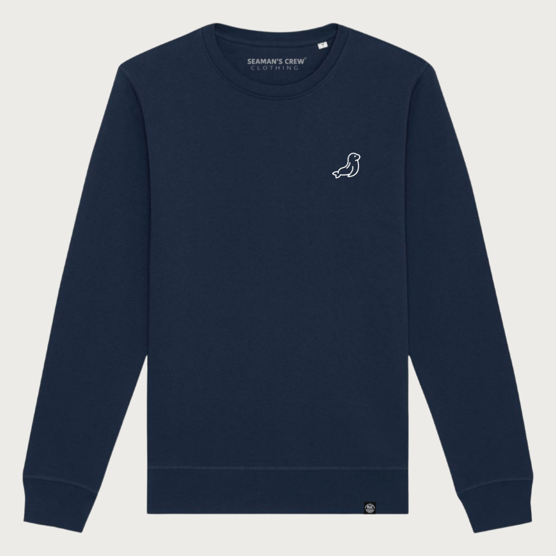 Seal embroidered sweatshirt