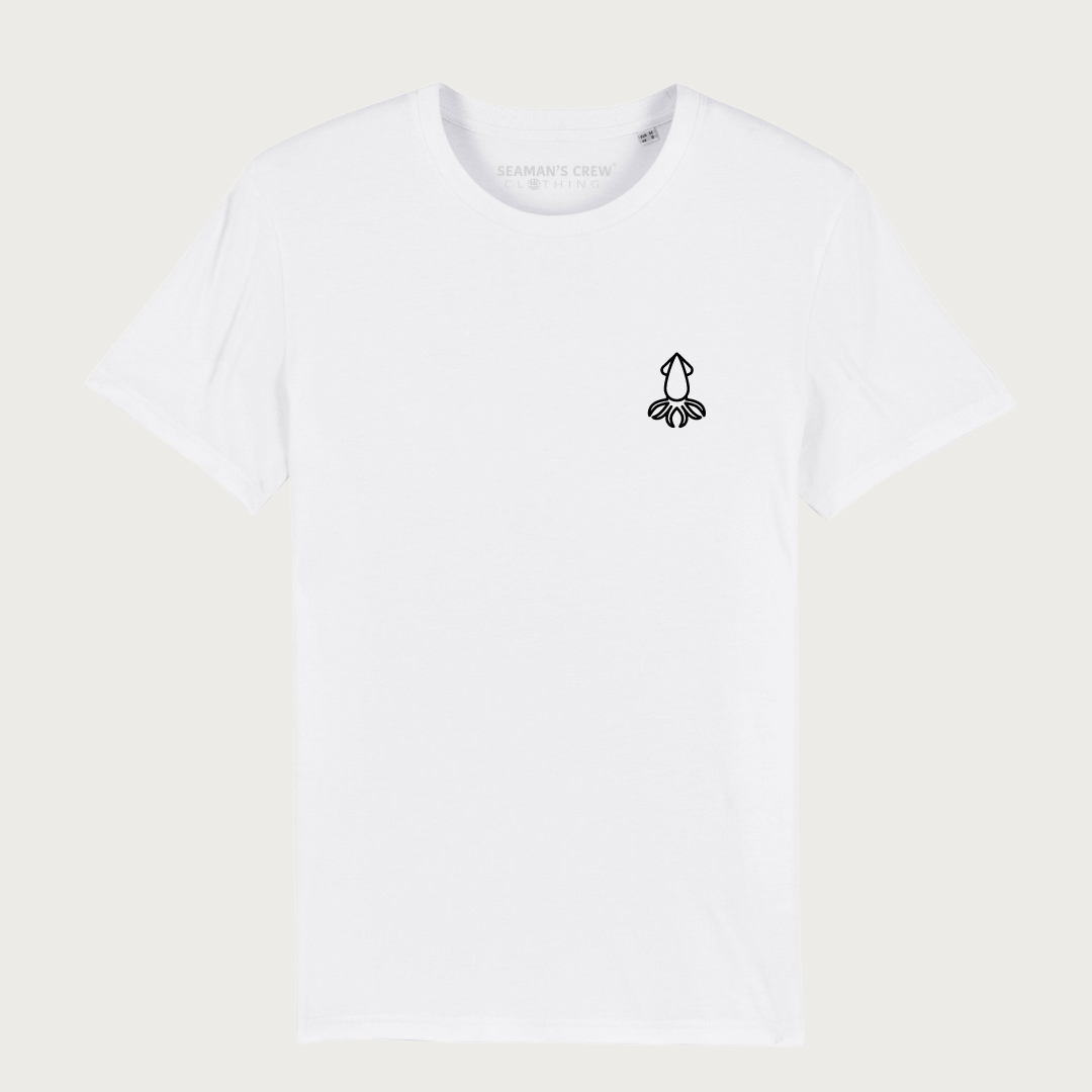 Squid embroidered T-shirt