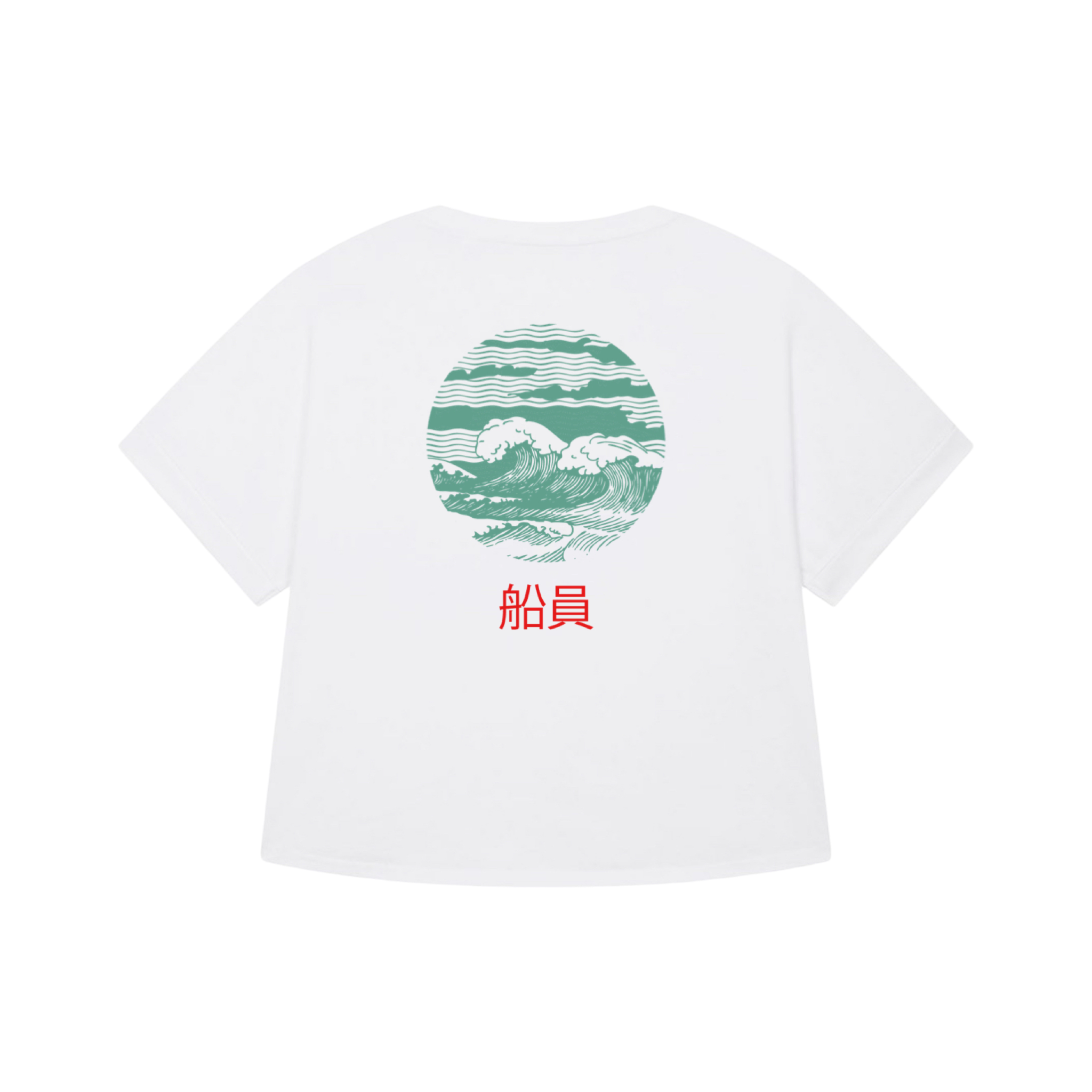 Japanese wave oversized women t-shirt - Seaman&