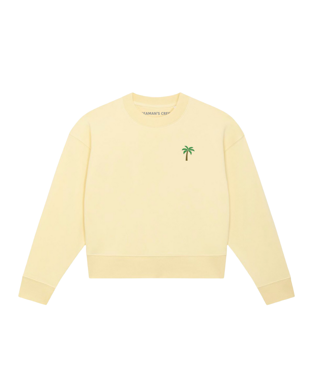 Palma embroidered women cropped sweatshirt - Seaman&