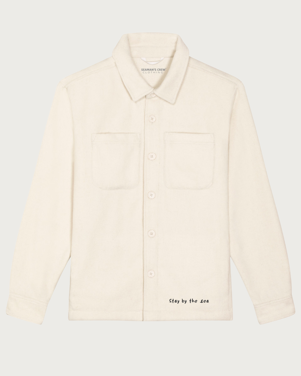 Stay by the Sea embroidered overshirt - Seaman&