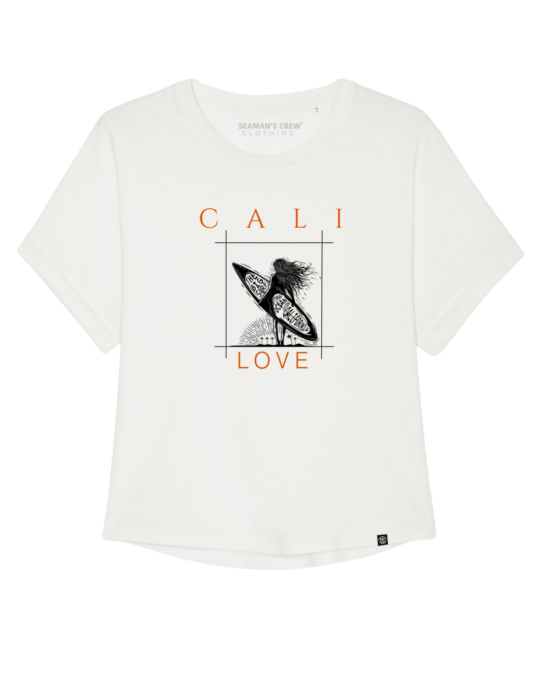 Cali love Dyed rolled sleeve t-Shirt woman - Seaman&