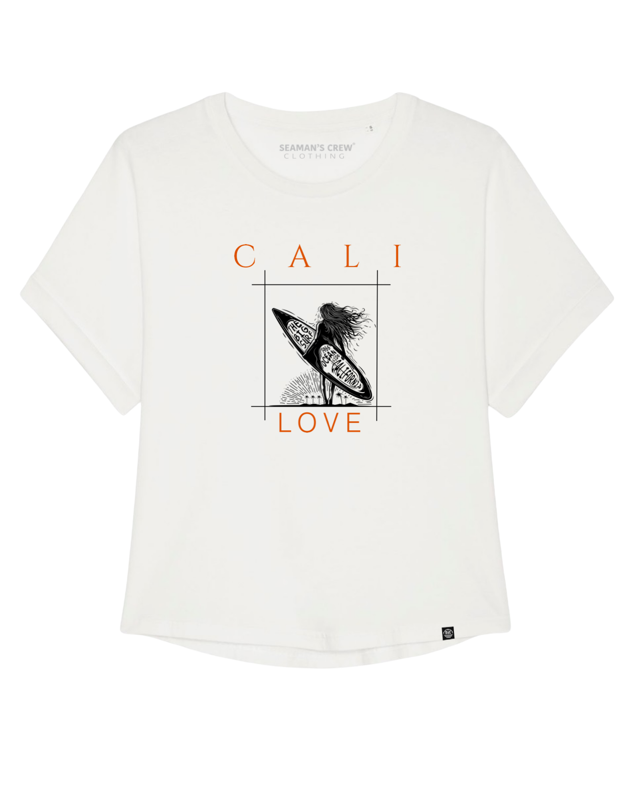 Cali love Dyed rolled sleeve t-Shirt woman - Seaman&