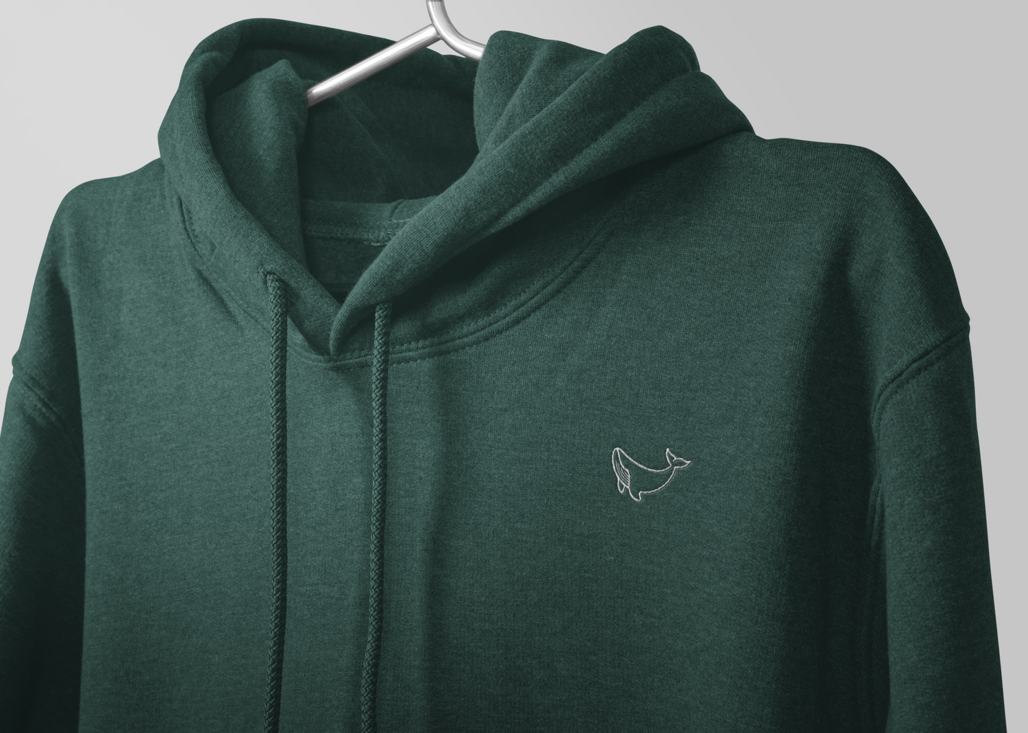 Whale embroidered Hoodie - Seaman&