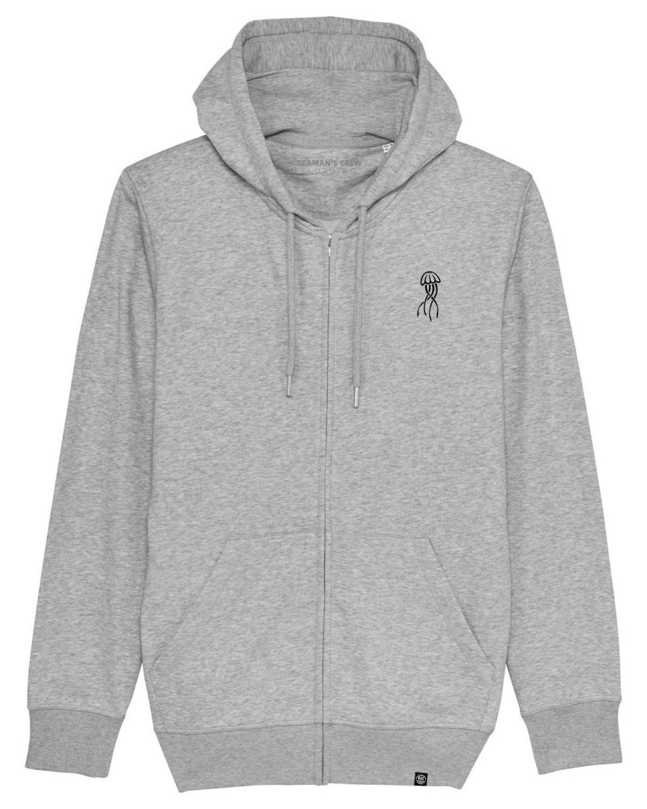 Jelly Embroidery Zip Hoodie - Seaman&