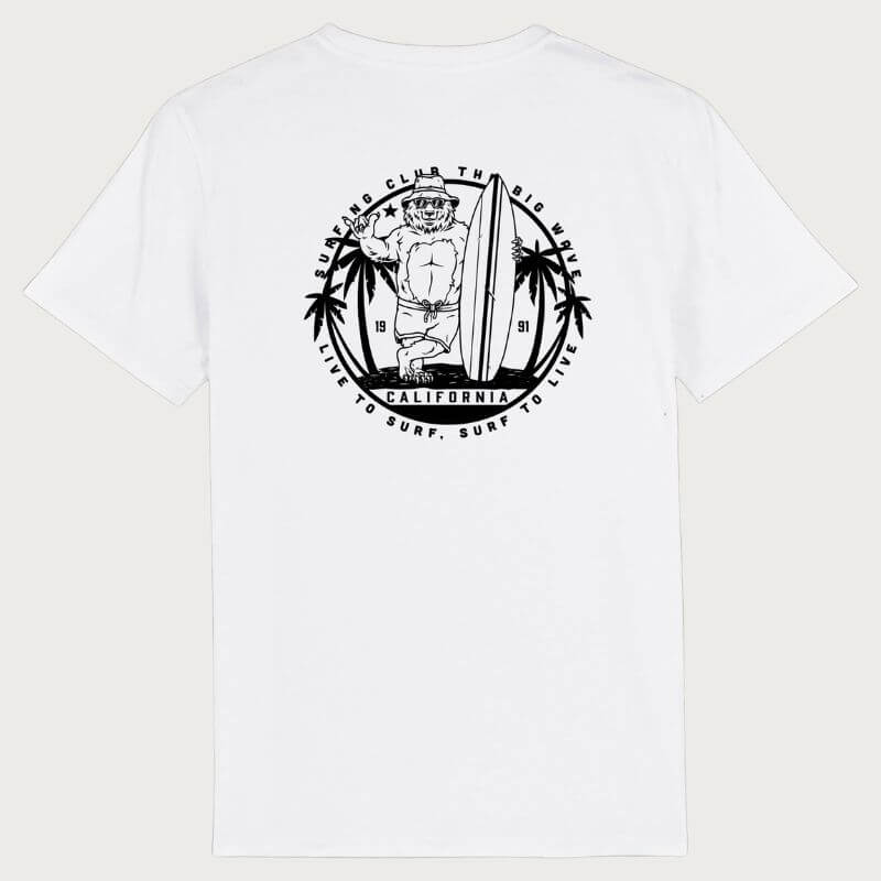 White surf store t shirt